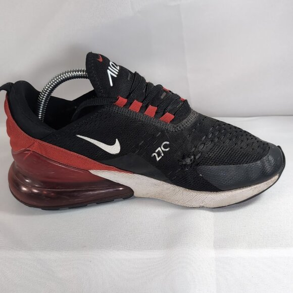 Nike Air Max 270 AH8050-022 Black Red Men's 8 Women's 10 Shoes Sneakers - Picture 5 of 16